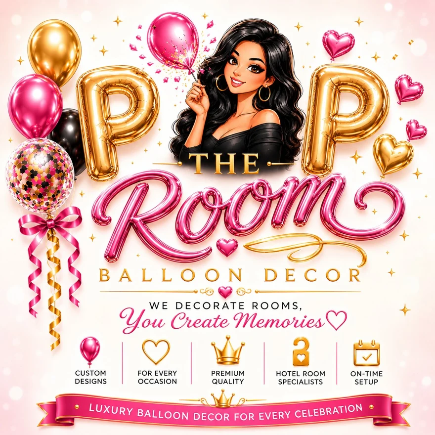 Pop The Room Balloon Decor logo