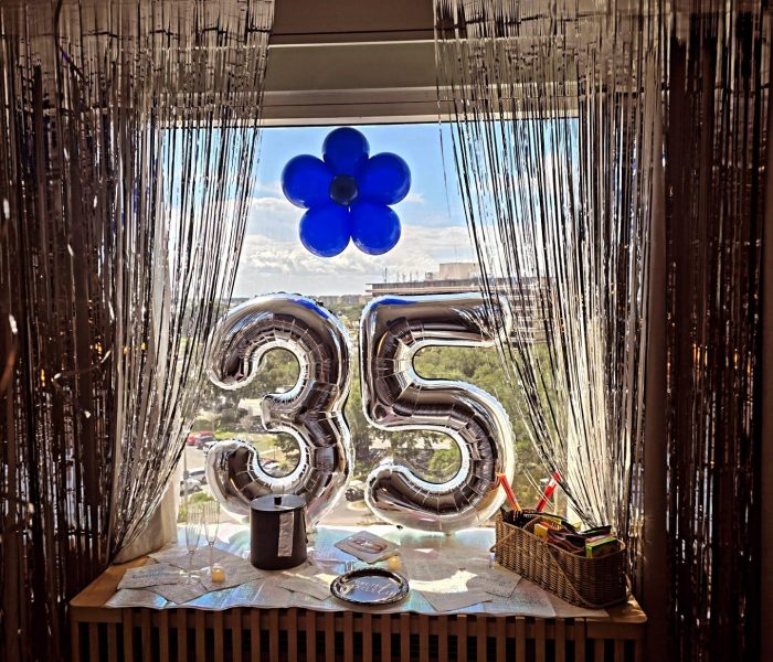35th-blue-beds-angle 35th Birthday — Balloon Beds